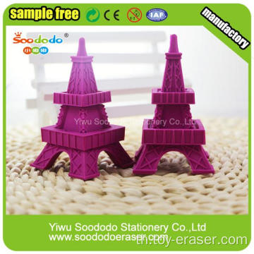 ประณีตฝรั่งเศส Red Eiffel Iron Tower Shaped Eraser